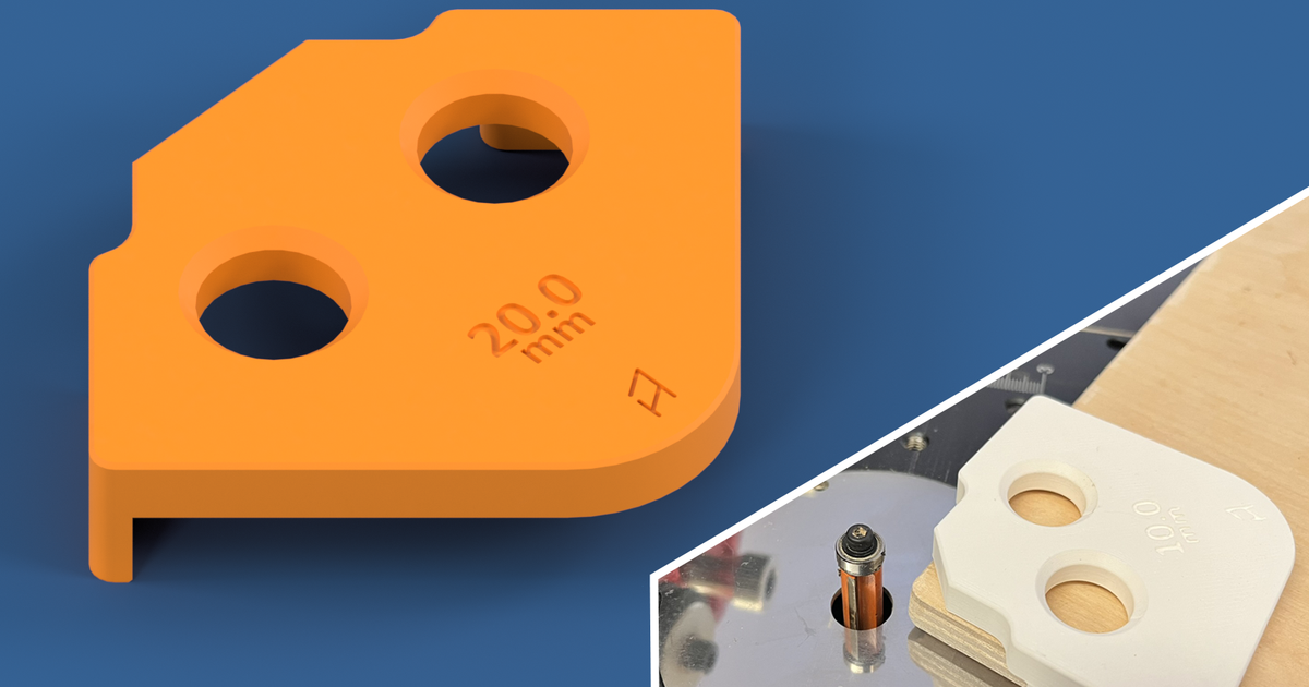 Corner Chamfer Router Template (5-80mm) by Filip Honzárek | Download ...