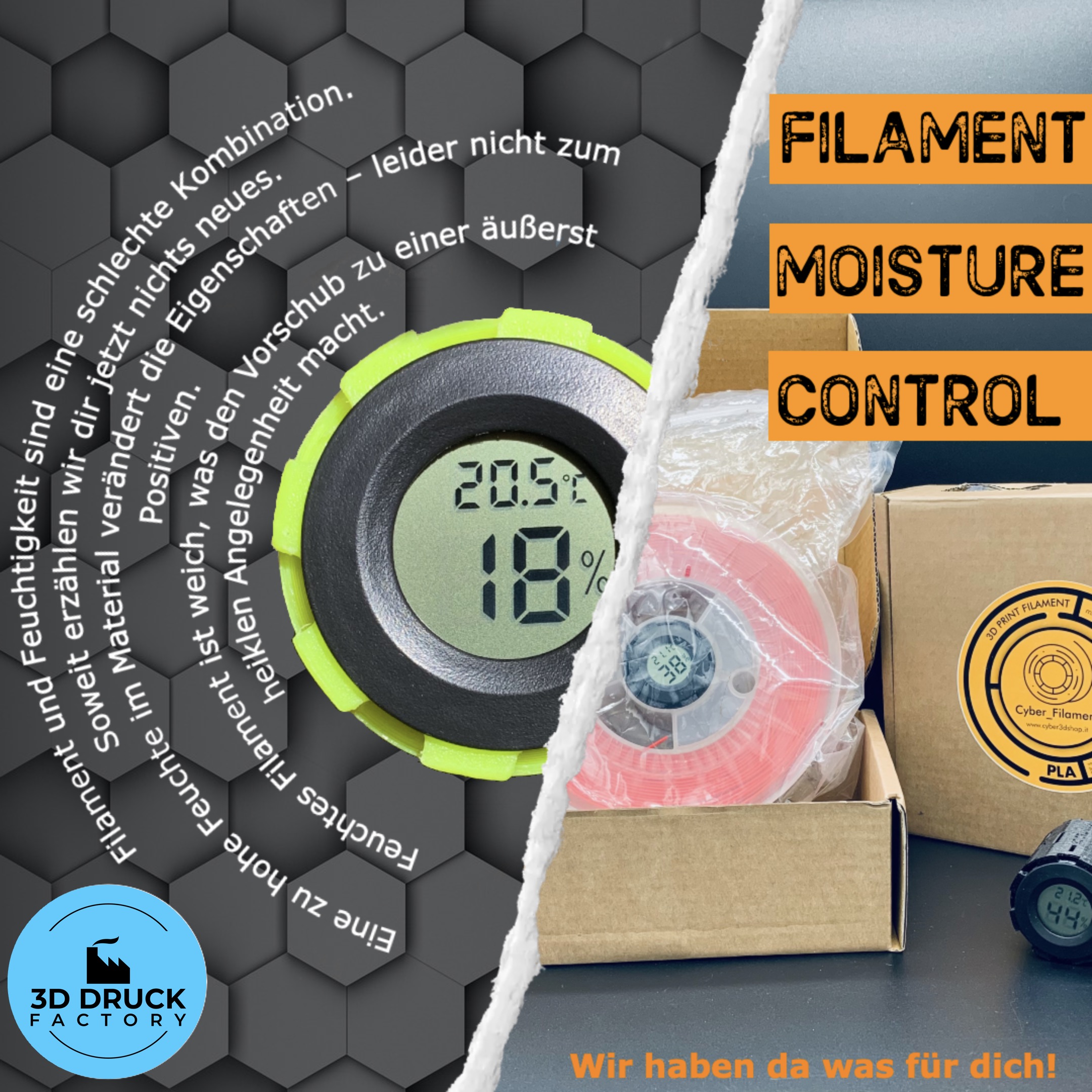 3D-Printed Filament Dehumidifier