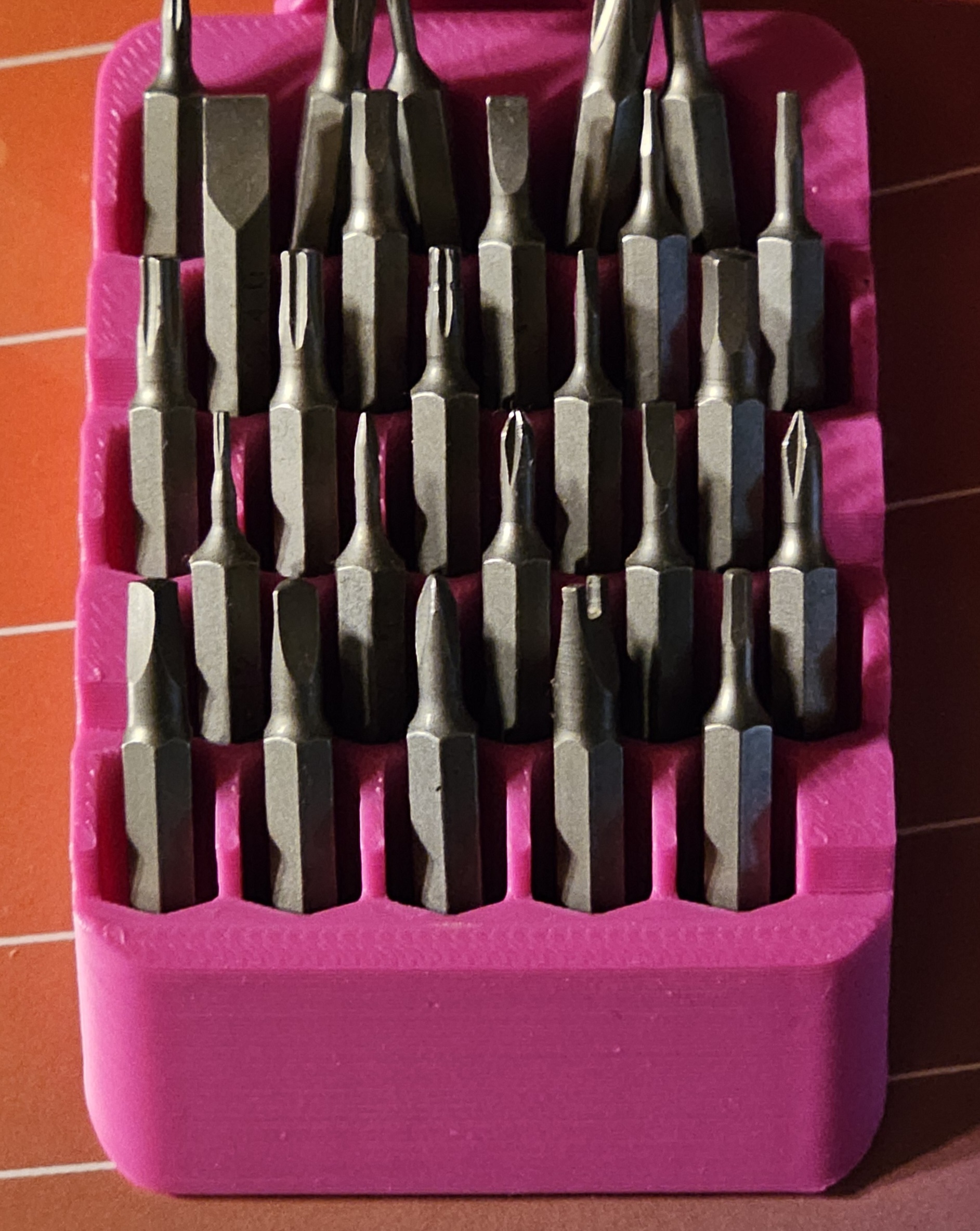 Workshop tools - Ikea Skadis bits holder - 8 models