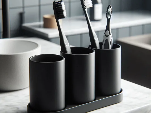 Design Toothbrush Holder Set with 3 Cups