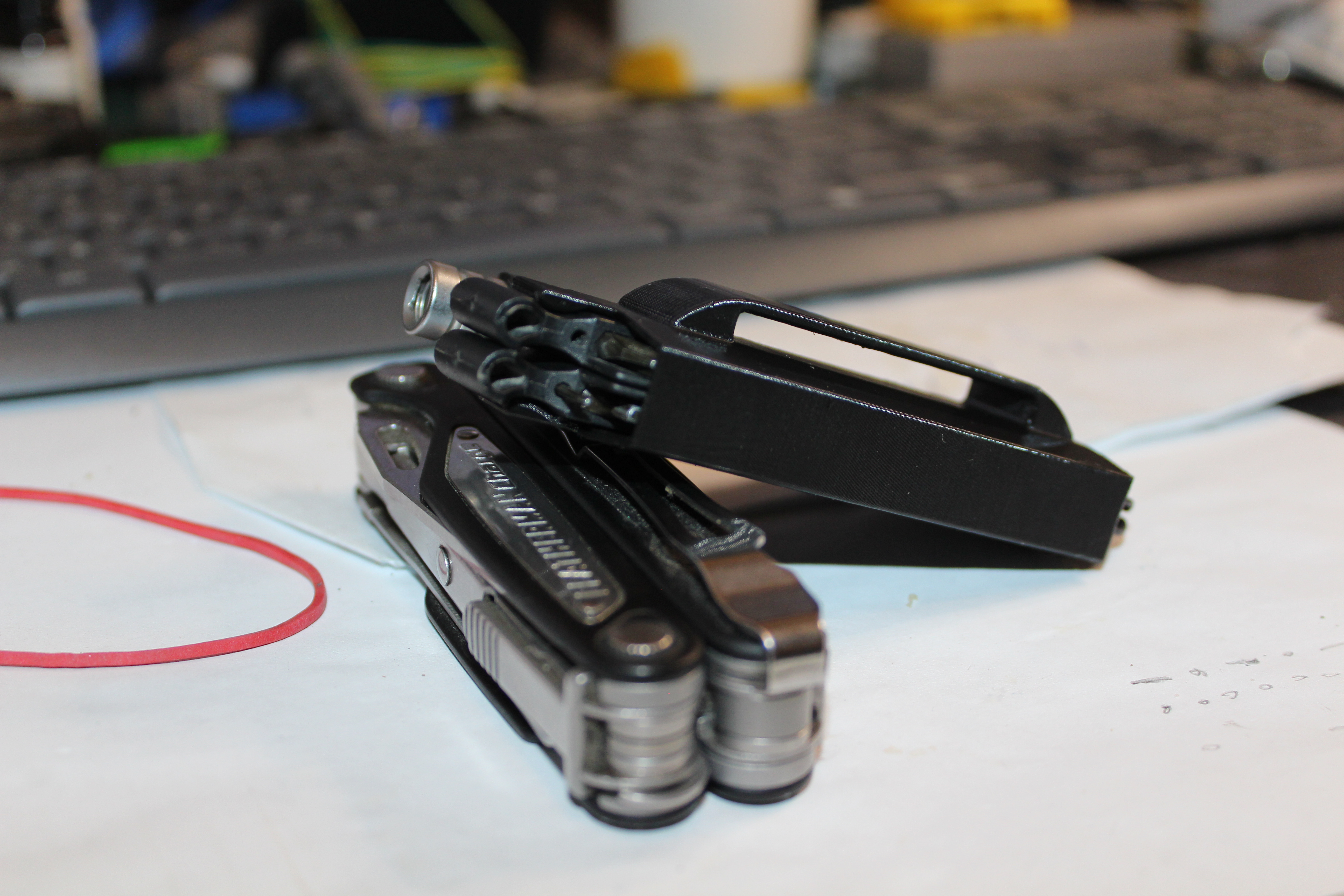 Leatherman Bit Kit and Bit Driver Extender Pocket Organizer with belt attachment