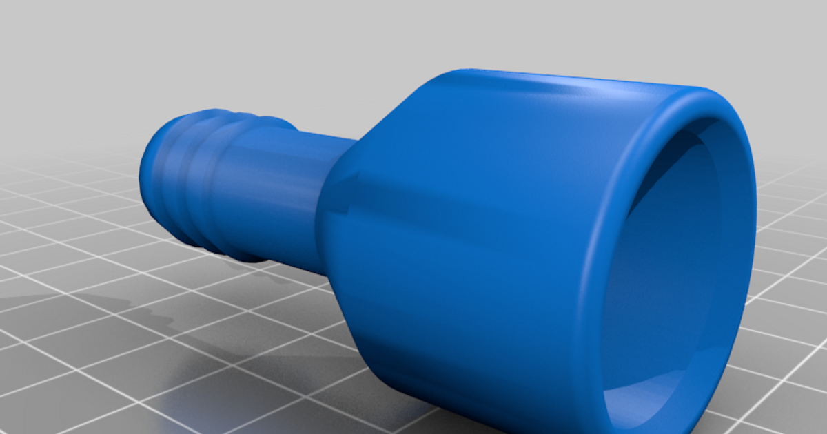 0.5 inch PVC pipe to 16mm drip hose adapter by bmacnicol Download