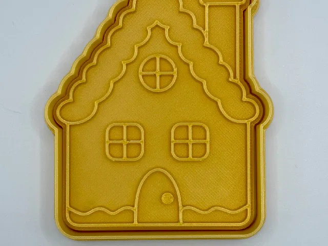 Christmas gingerbread house cookie cutter / stamp