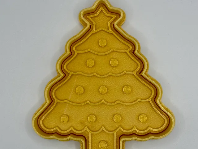 Christmas tree cookie cutter / stamp