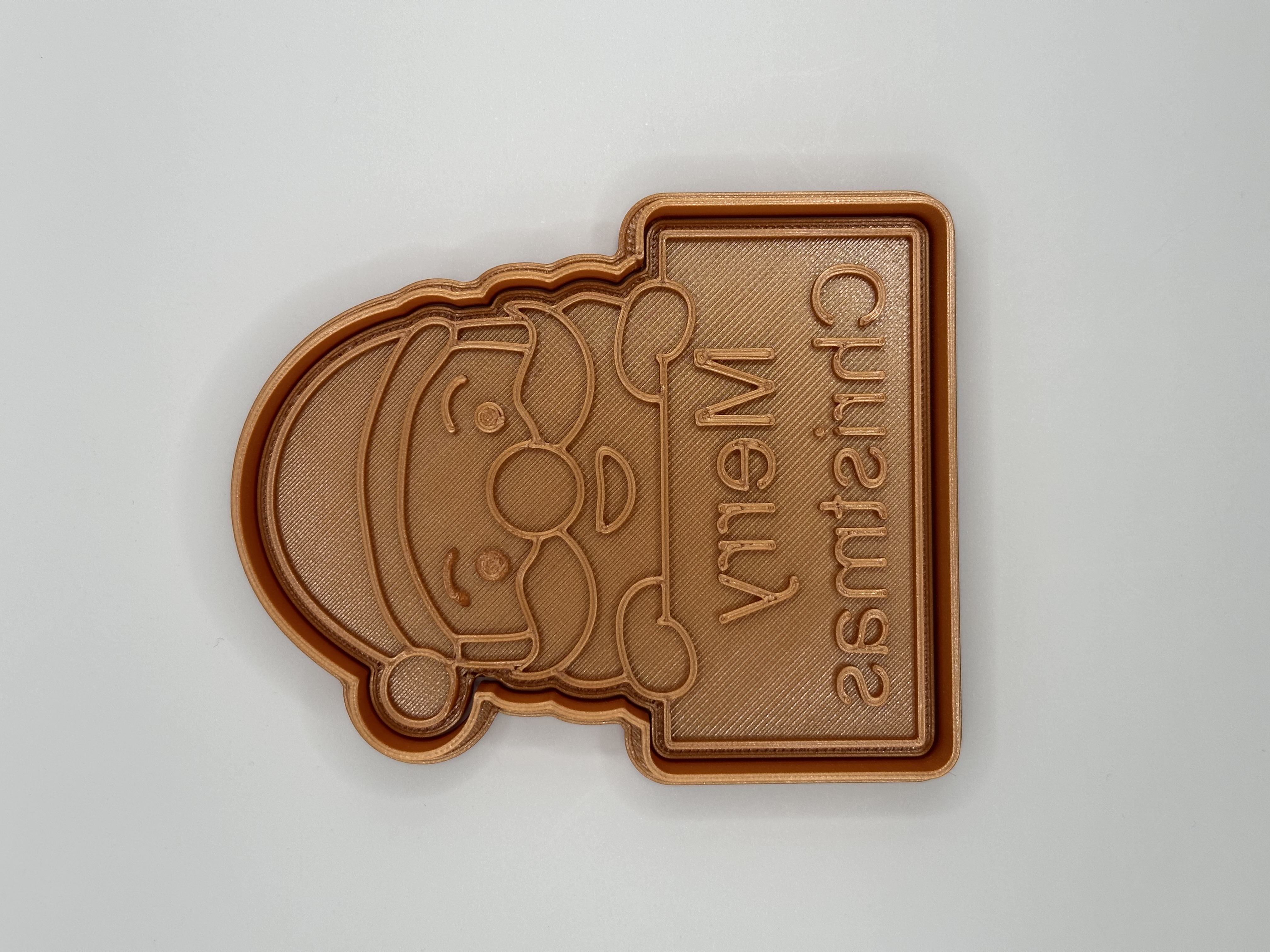 Merry Christmas Santa Claus cookie cutter / stamp