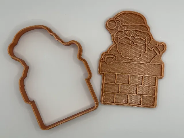 Christmas Santa Claus cookie cutter / stamp