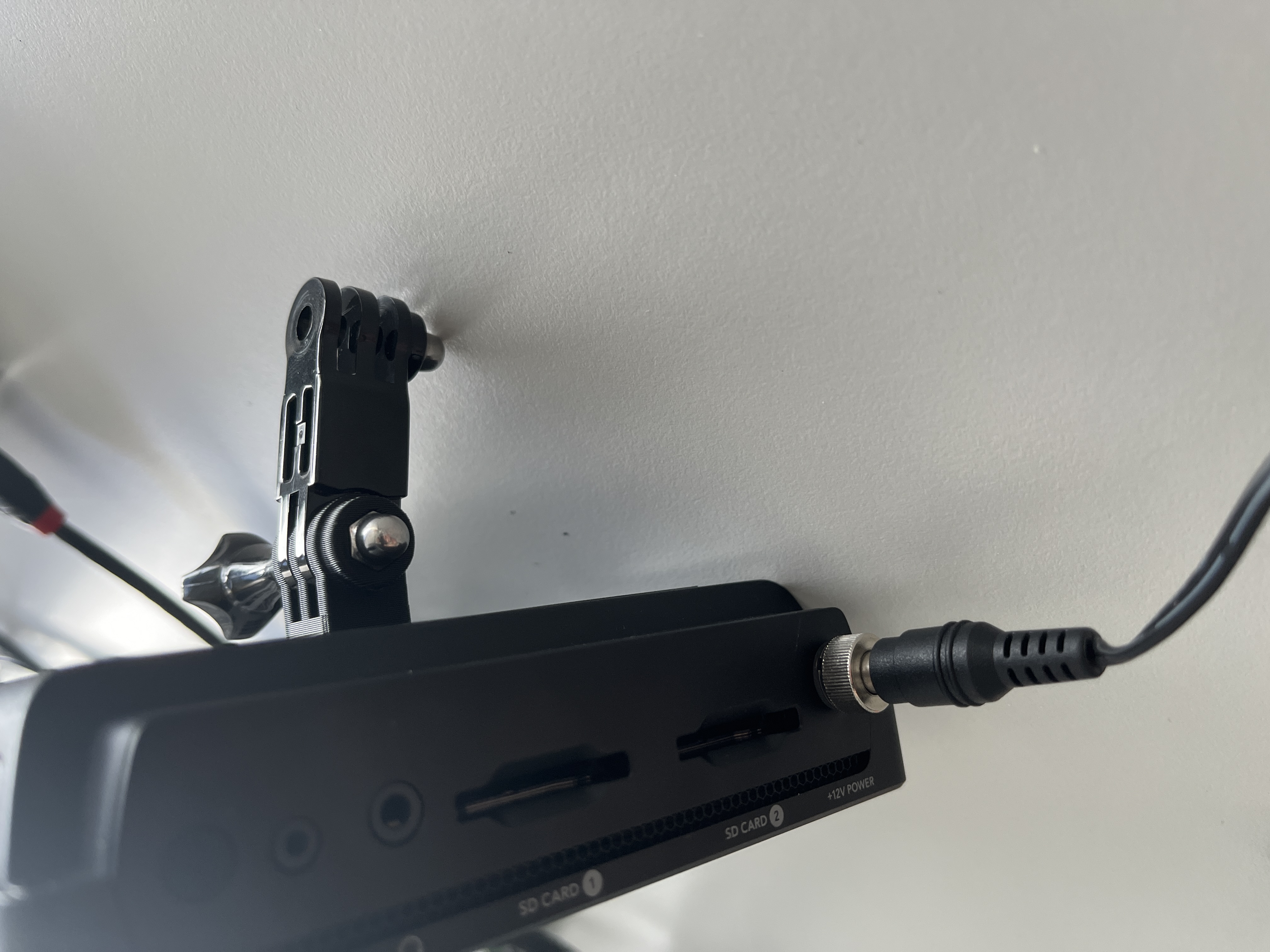 Blackmagic Videoassist Battery Dummy Angled Desk mount