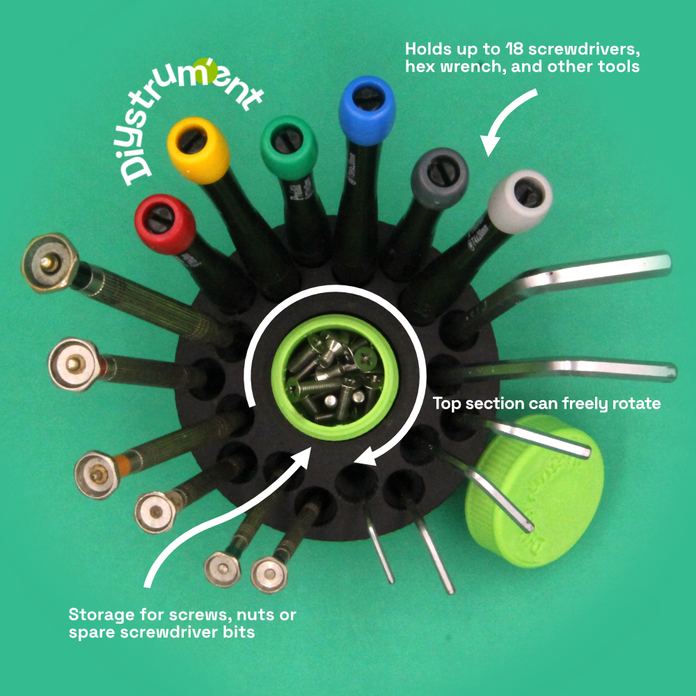 Miniatura 2 do modelo 3D Rotating Screwdriver Stand