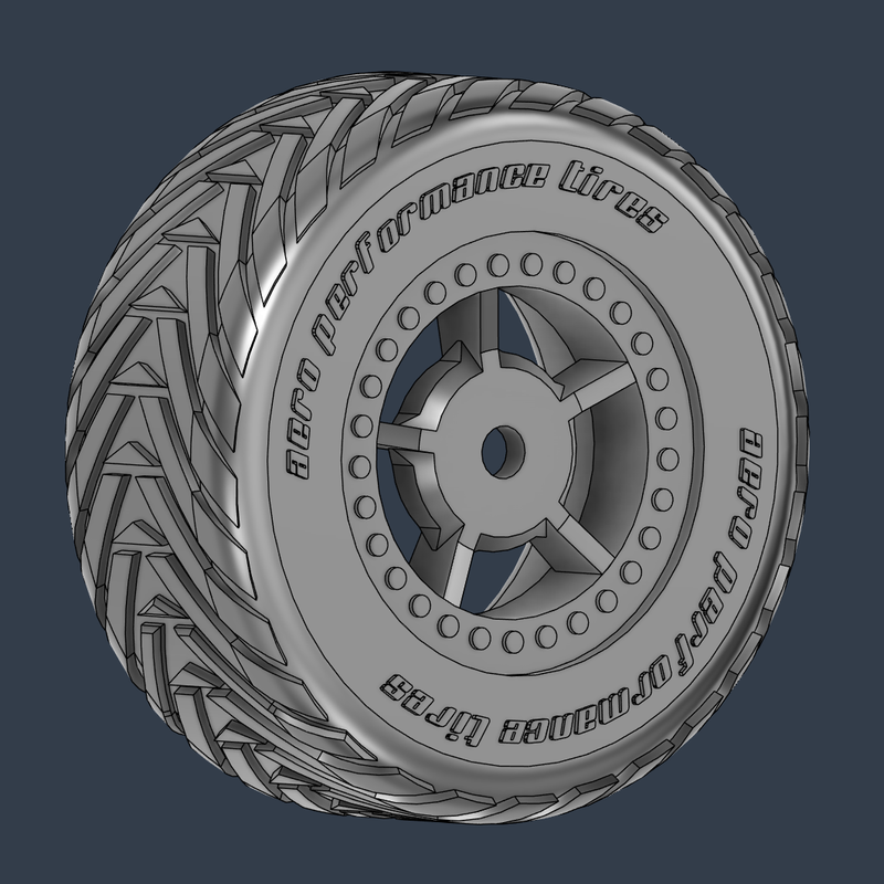 Tires for 1/16 RC - Aero Performance by Aerocreative Design | Download ...