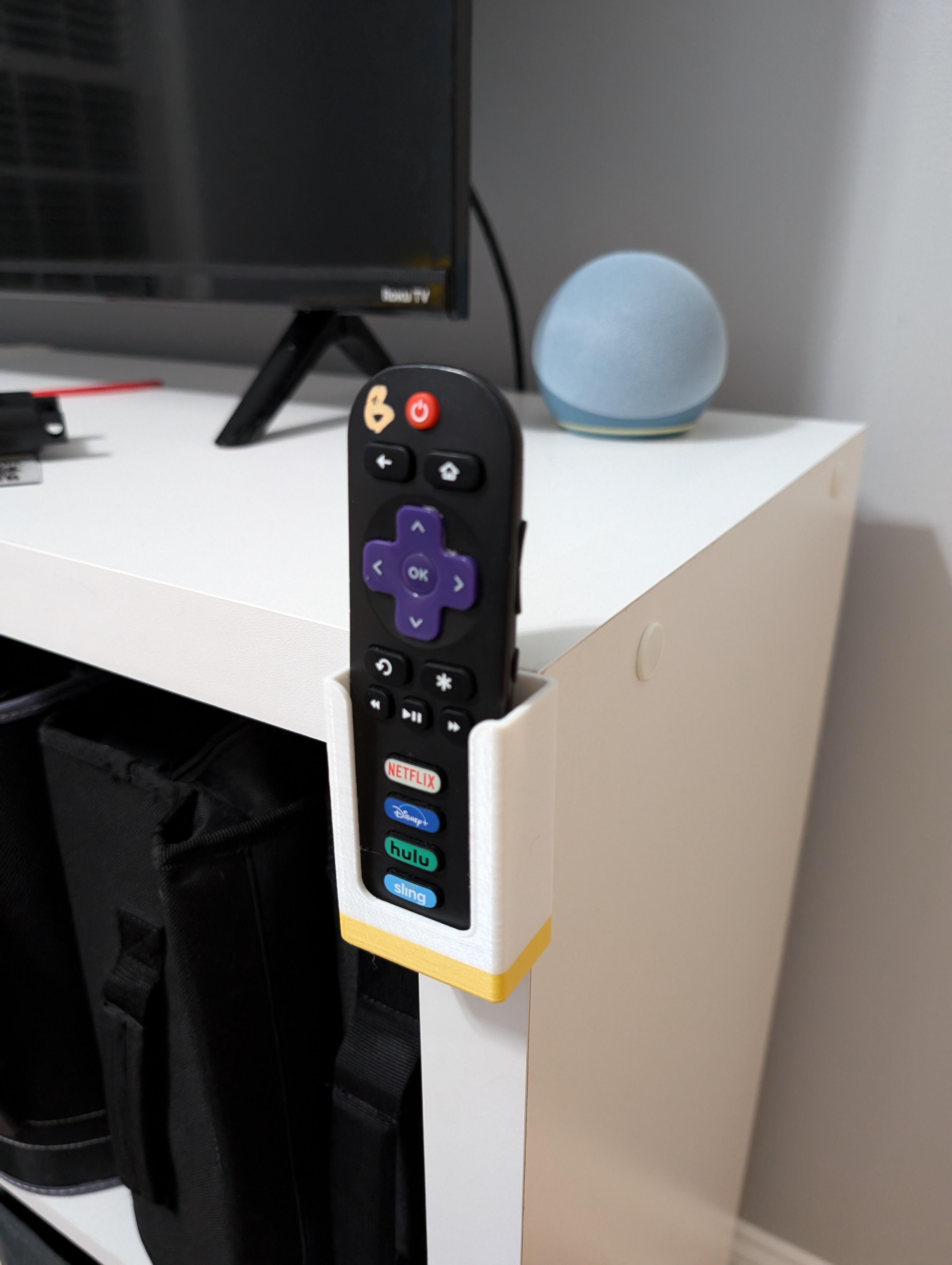 Holder for Roku remote control