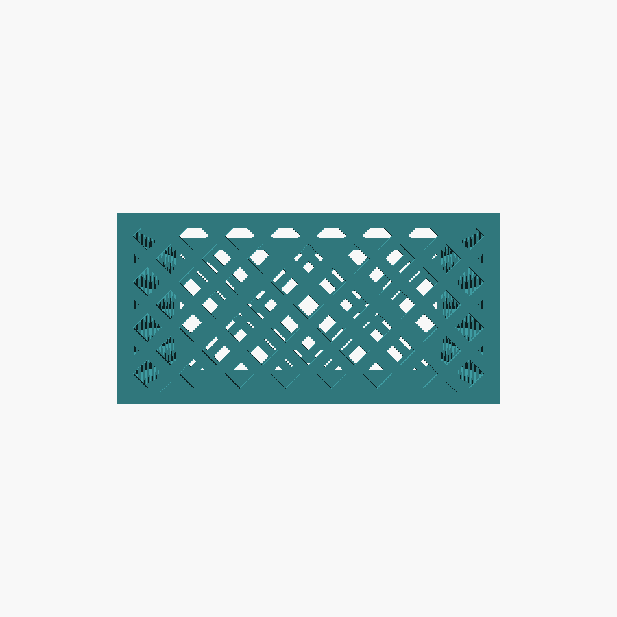 Lattice Basket — Parametric Desk Organiser