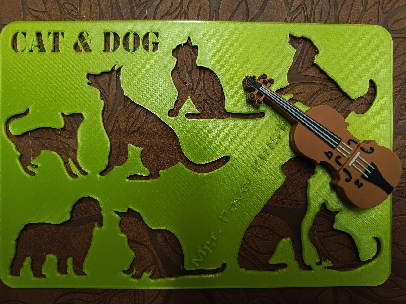 CAT and DOG STENCIL by Mgr. Pavel Krist Download free STL model