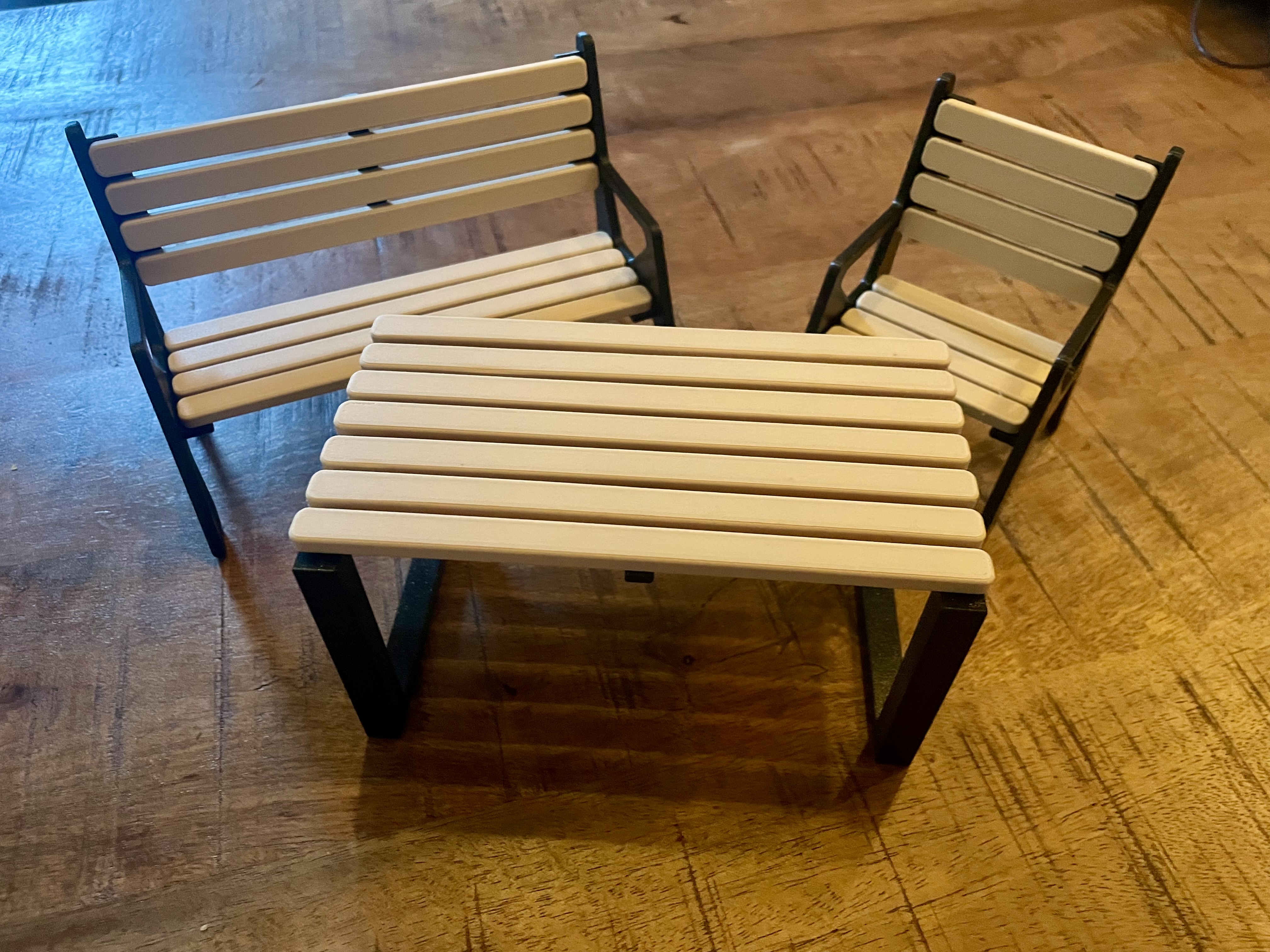 Miniatura 4 do modelo 3D Modular Garden Bench