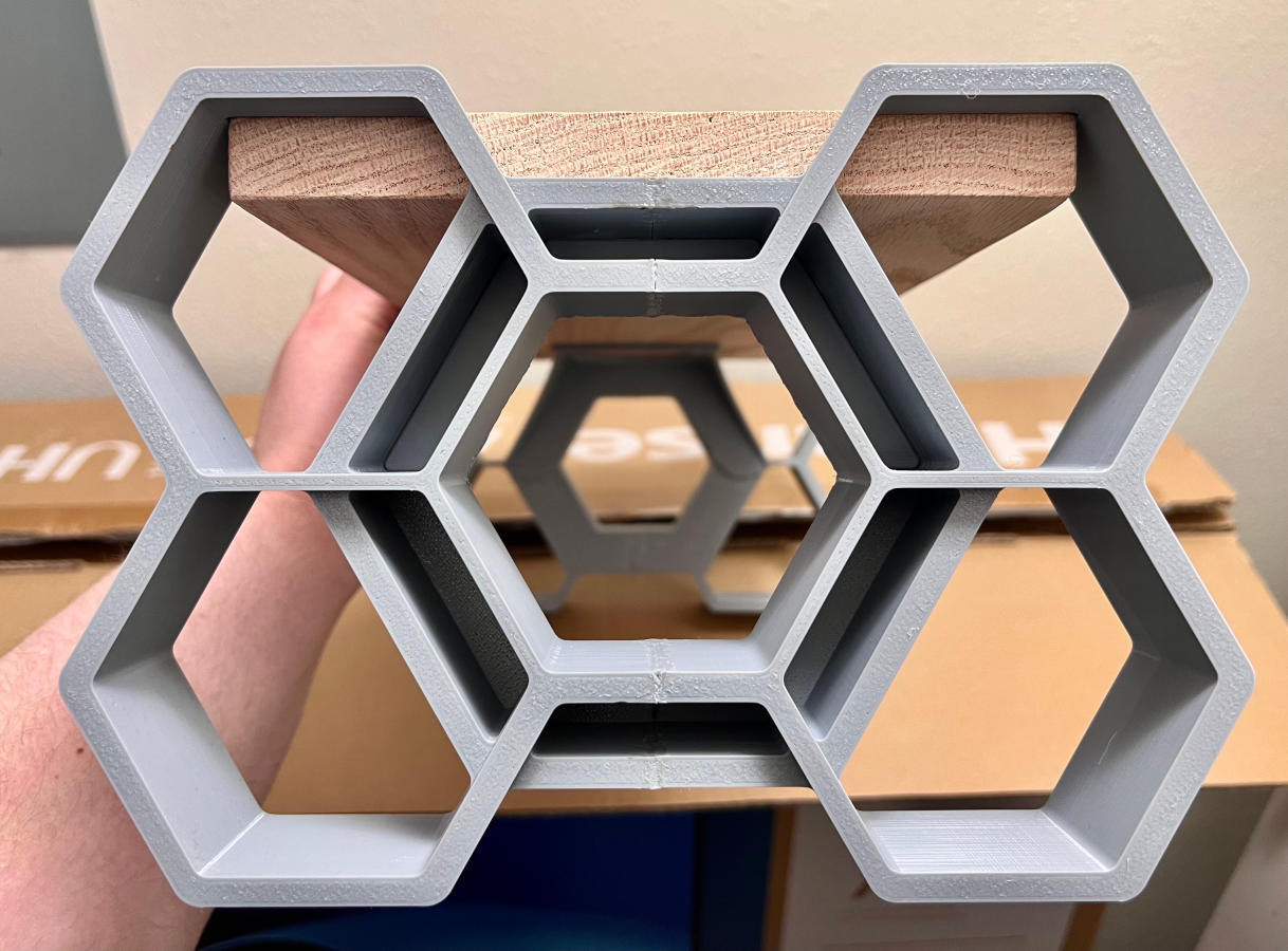 Hex-Themed Monitor Riser/Keyboard Shelf — thumbnail 2