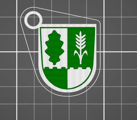 Klíčenka - Znak obce Doubravčice / Keychain - Coat of arms of Doubravčice village