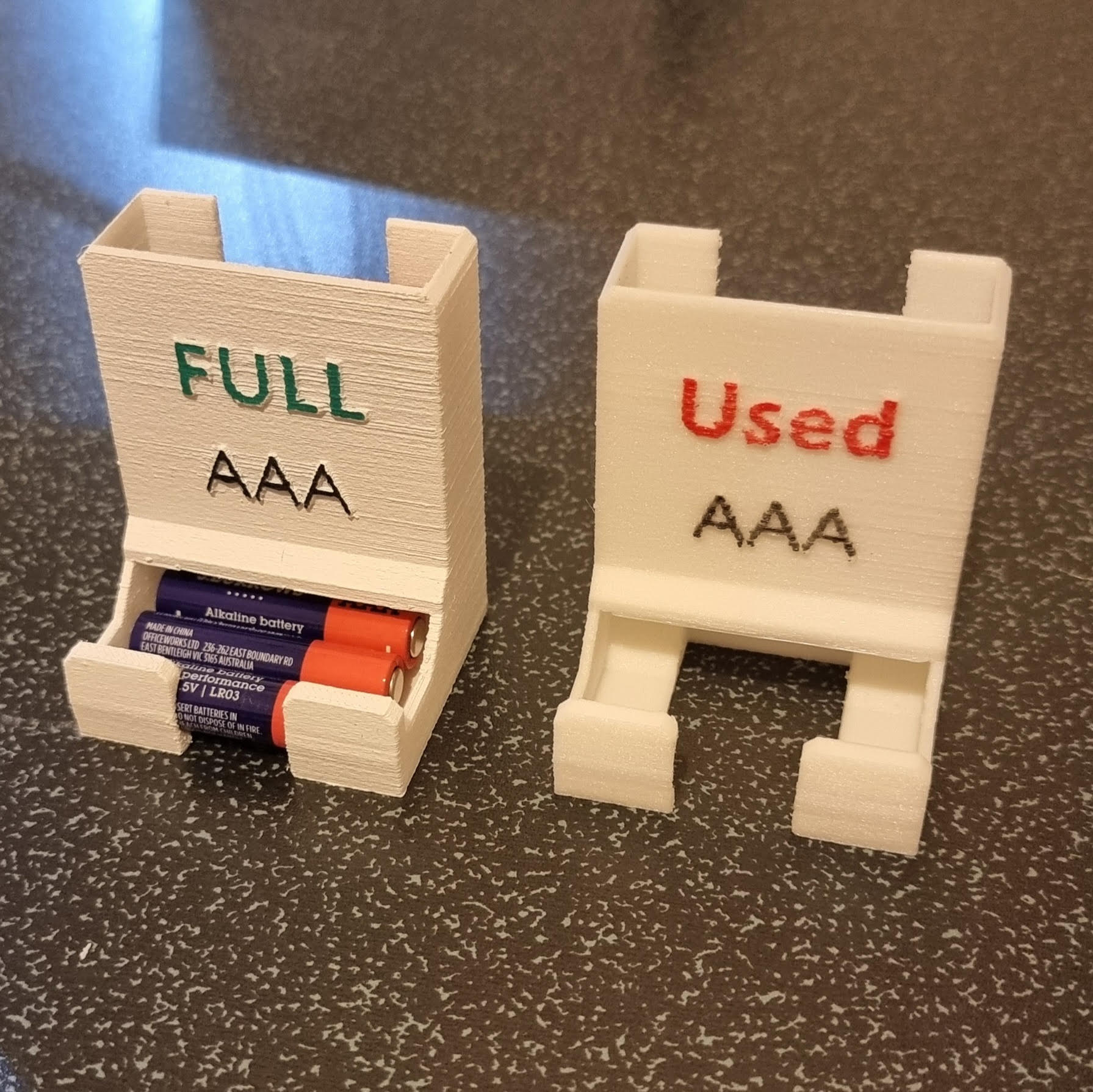 AAA Battery dispenser for rechargeable battery