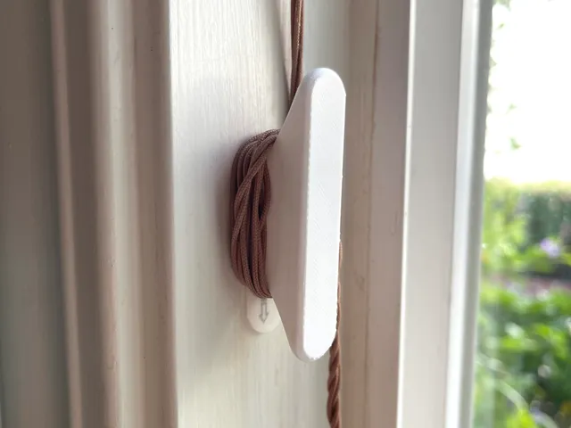 Simple Cord Cleat for Window Blinds (No drilling required!)