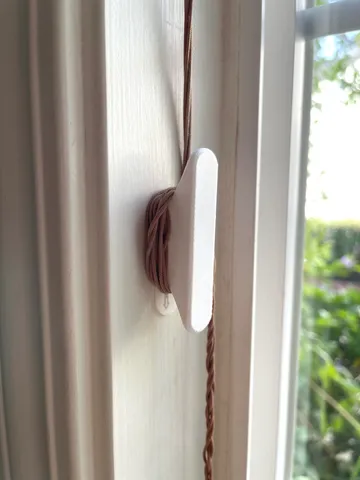 Simple Cord Cleat for Window Blinds (No drilling required!)