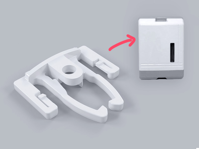 Latch Replacement for Plastic Interleaf Ultraslim Paper Towel Dispenser