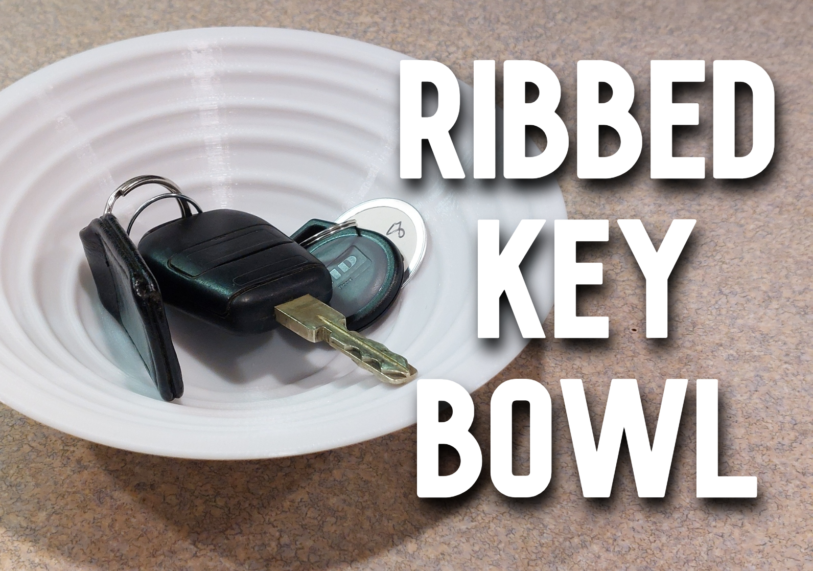 Ribbed Key Bowl