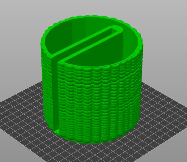 [NO SUPPORTS] Scalely Textured Pencil Cup