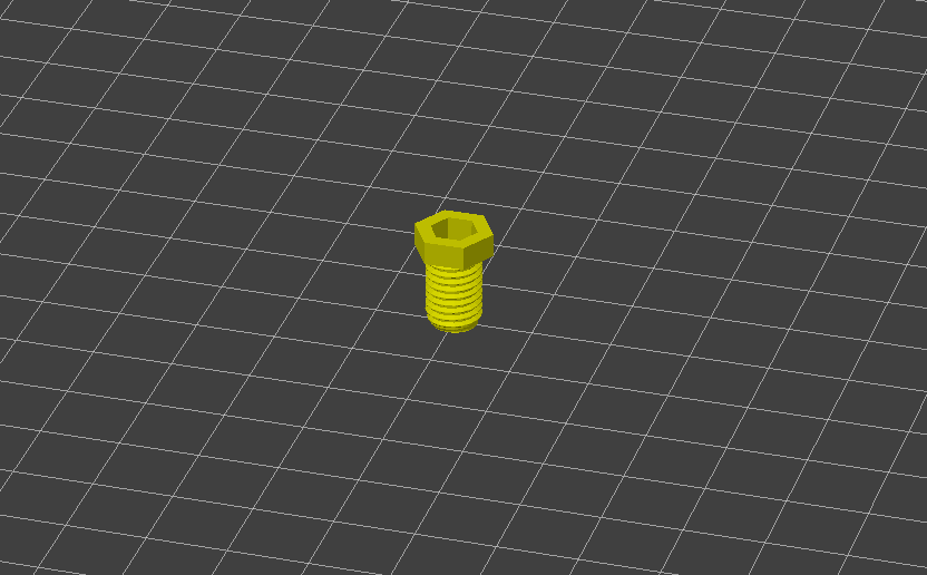 testing/calibrating screw 3d printing test