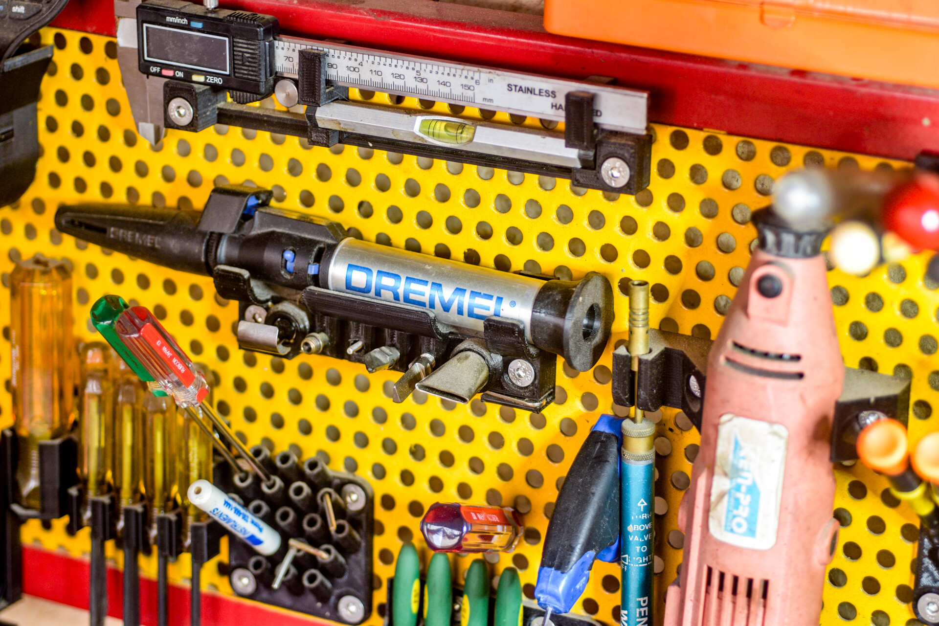Dremel Versatip Kit holder for perforated metal panels