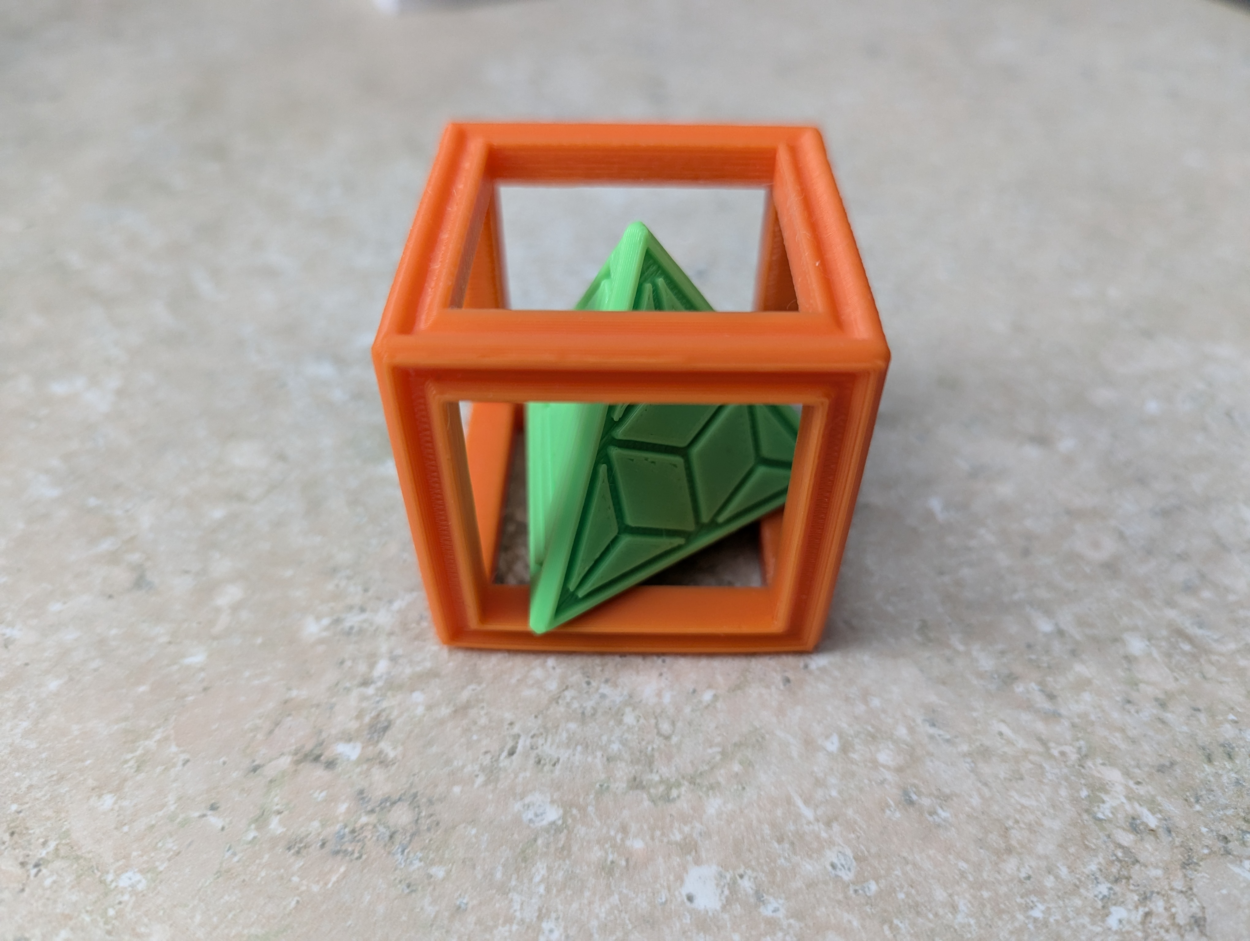 Interlocking Cube and Pyramid