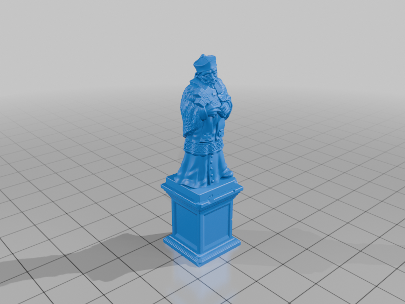 Statue of St. John Nepomucene (supportless, FDM friendly) — 3