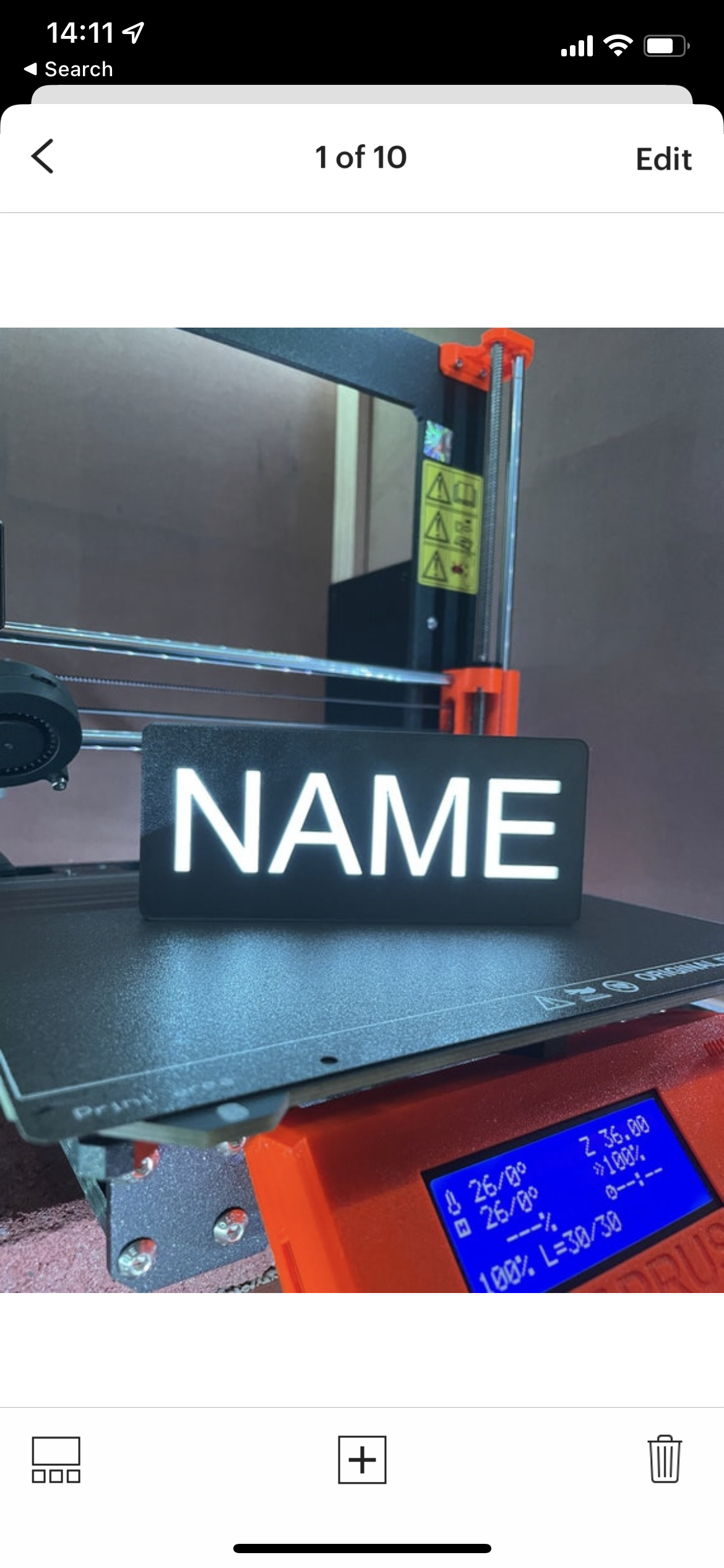 3d Printed Word/Name Box