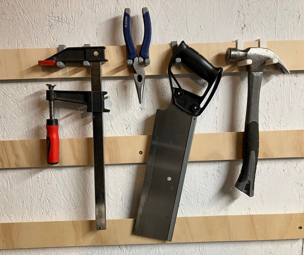 French cleat linkable hooks/hangers