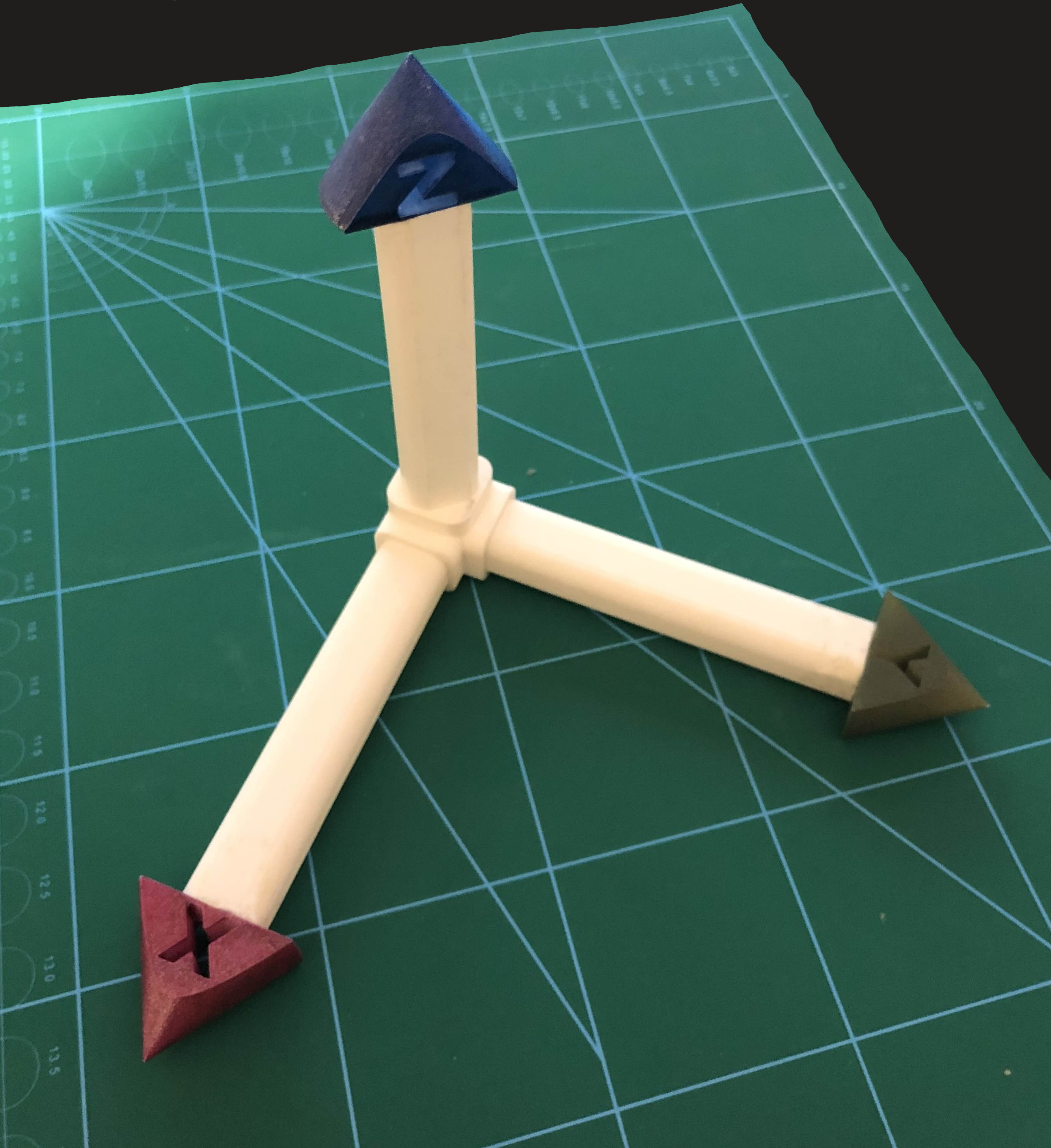 Miniatura 3 do modelo 3D XYZ Cartesian Coordinate System