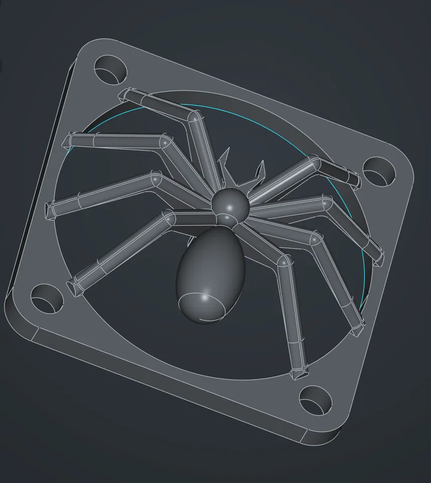 Spider-Fan by XYberTech | Download free STL model | Printables.com