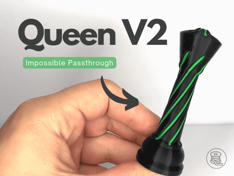 Queen V2 Chess Piece Impossible Passthrough