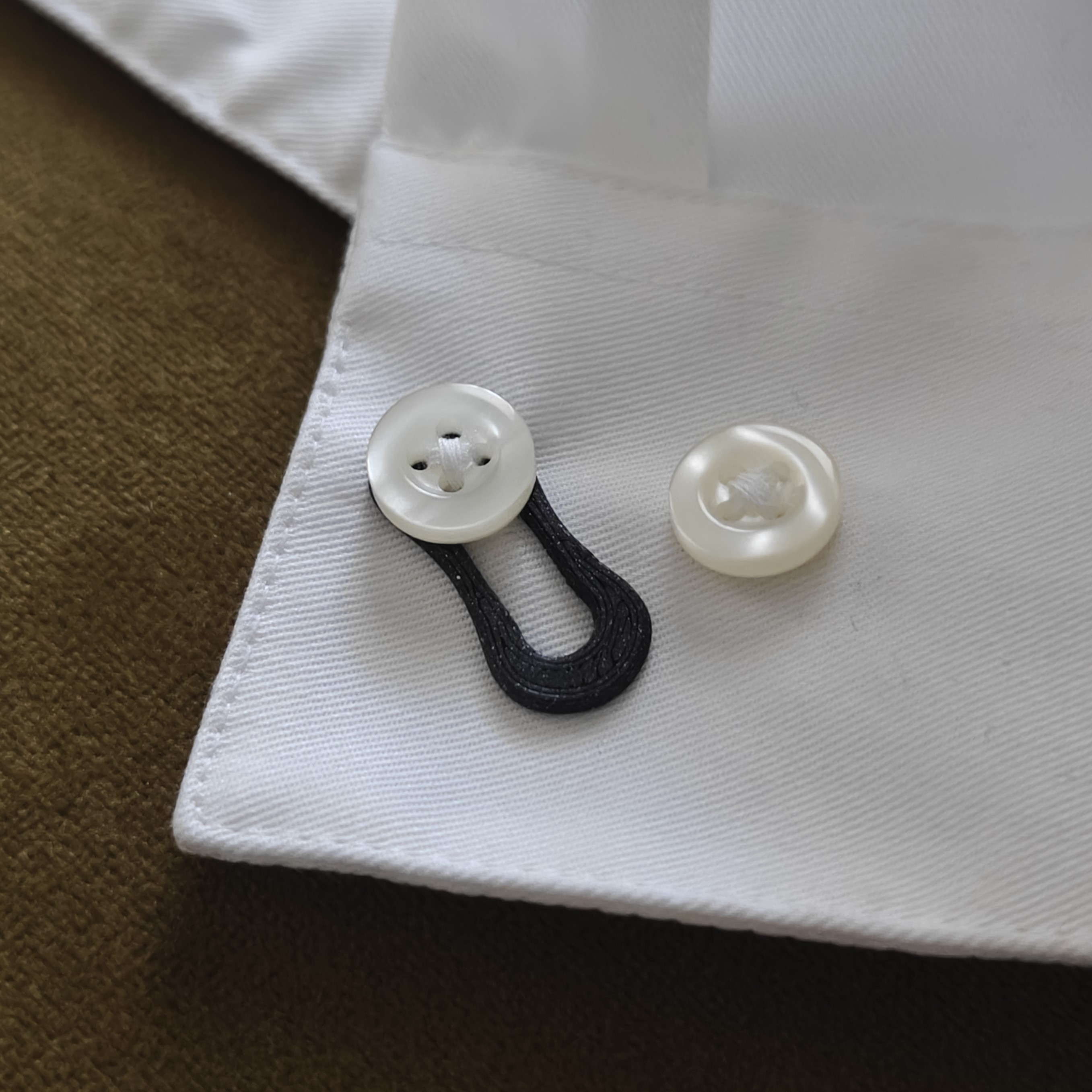 Cufflink Adapter for buttoned shirts — miniatura 5