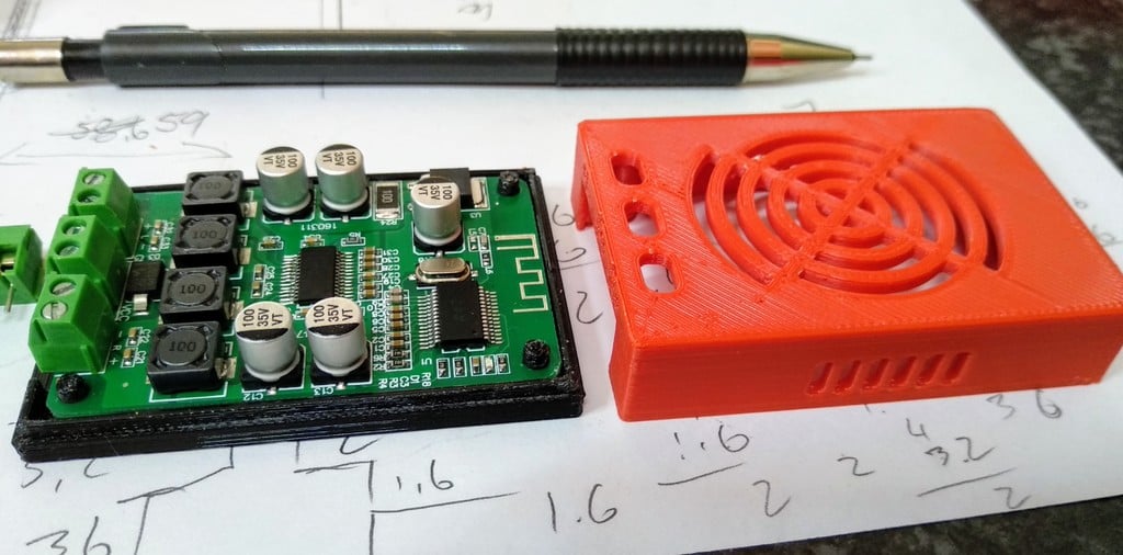 TPA3110D2 Bluetooth Amplifier enclosure case for sanwu board module