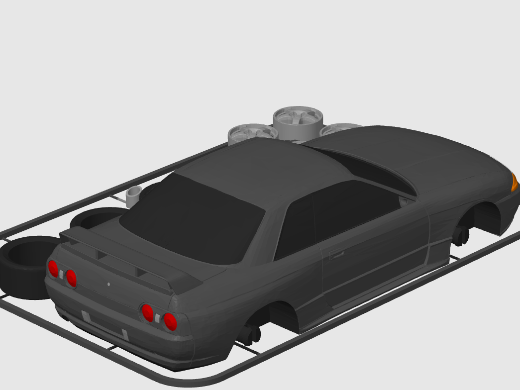 Nissan Skyline GTR R32 'Godzilla' Kit Card (1:24 scale) von The Kit ...