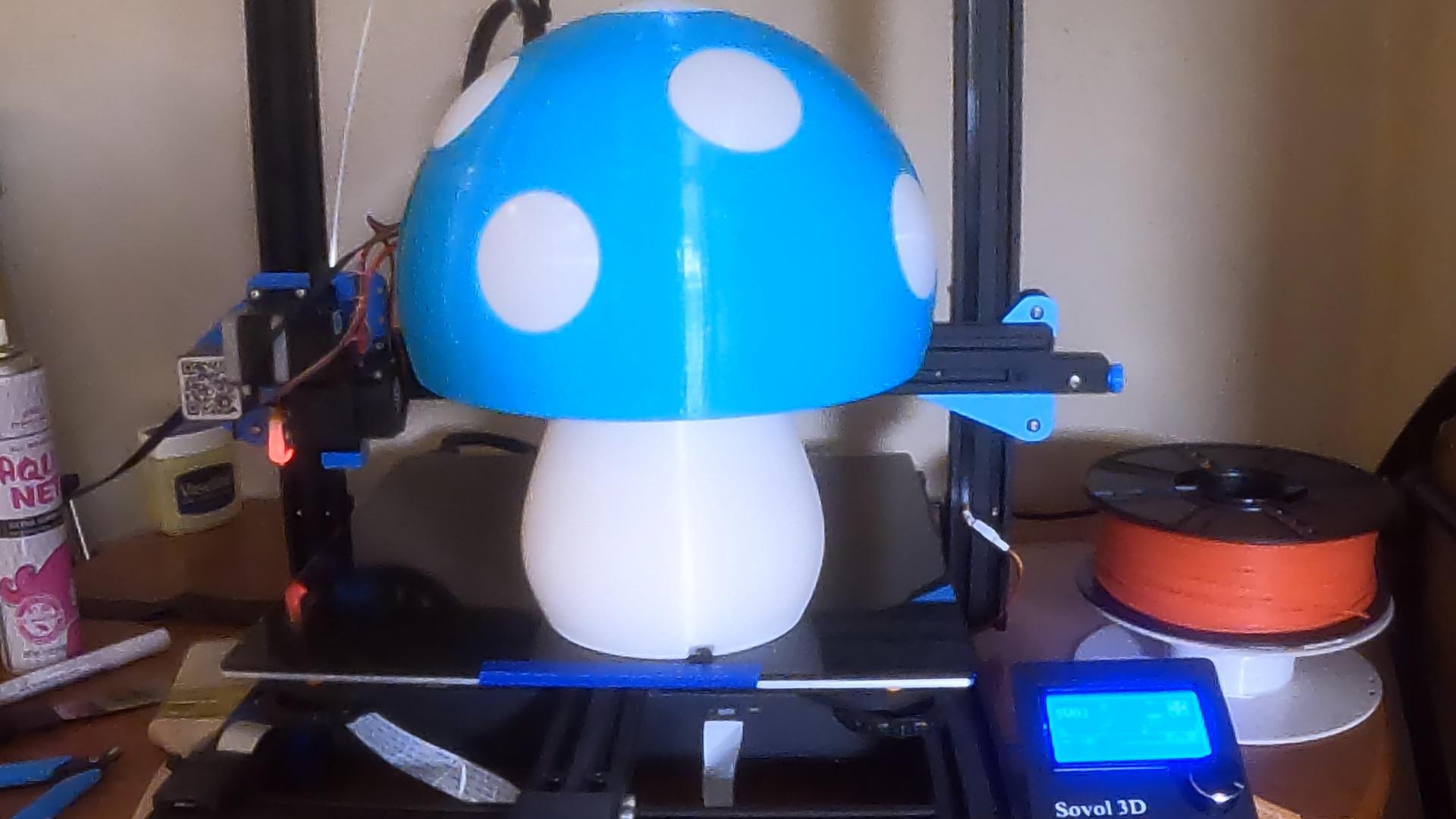 Mushroom Lamp 175 percent with 12v LED