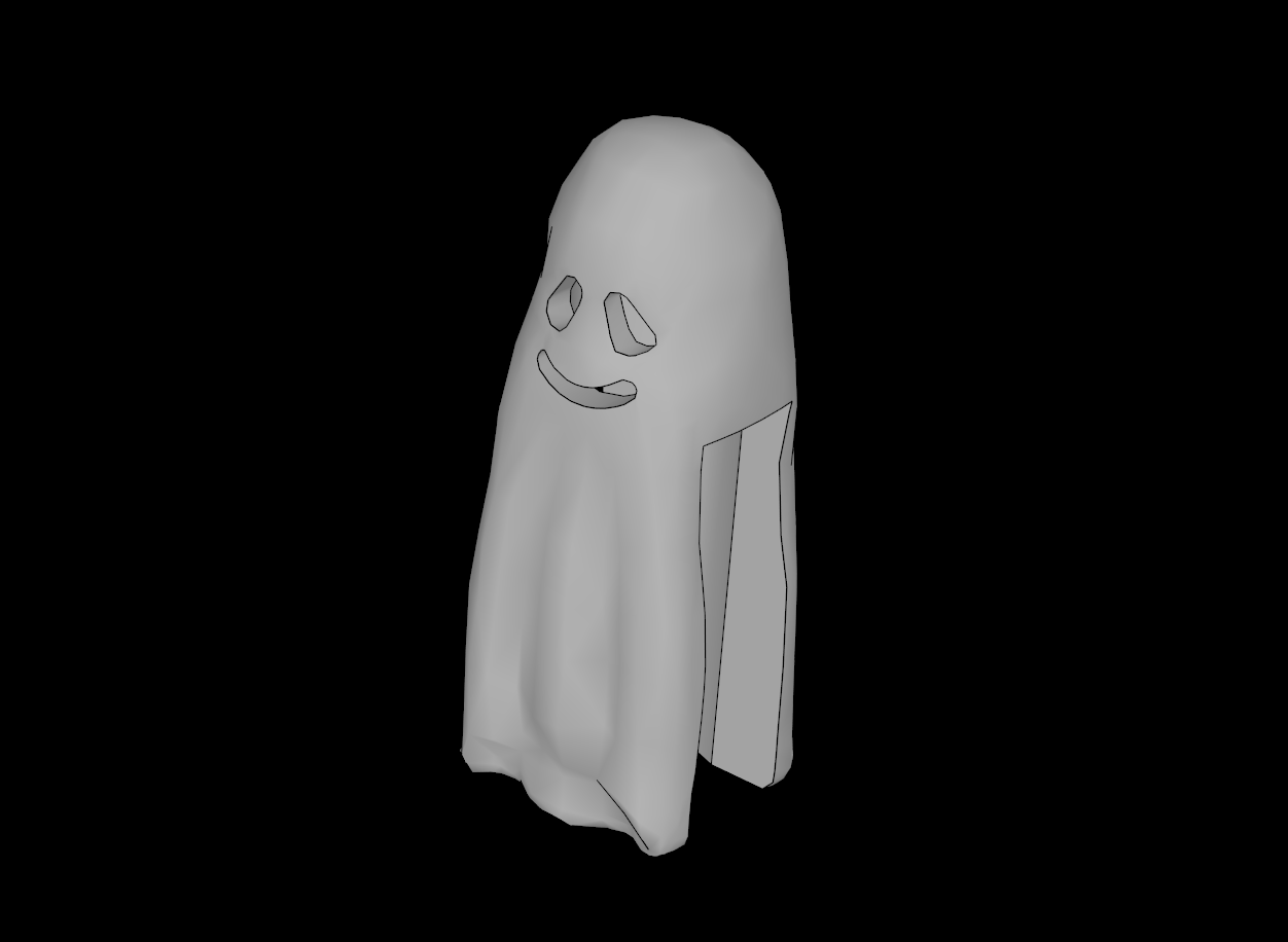 Lego Compatible (2588.dat) Minifig Ghost Shroud