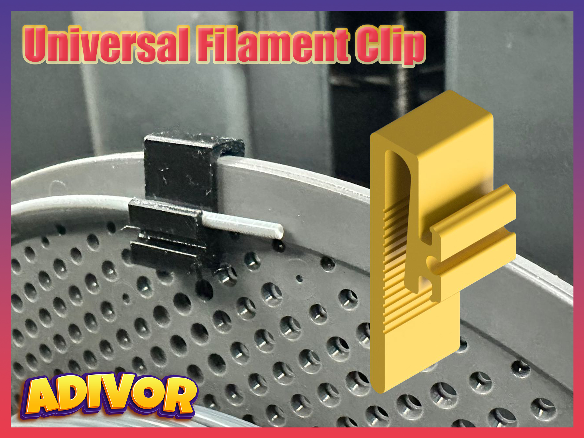 Universal Filament Clip