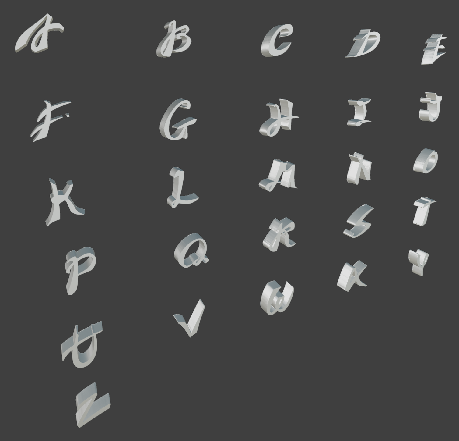 alphabet  Design A TO Z