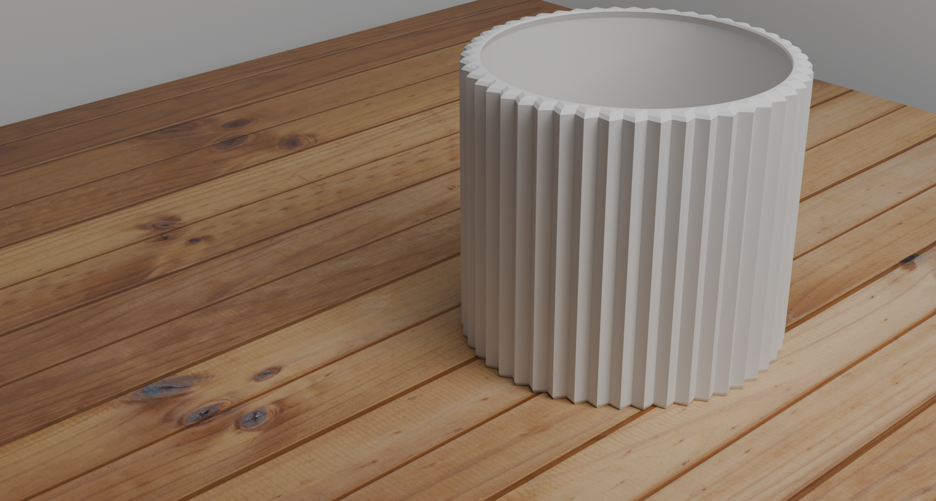 Striped Pot