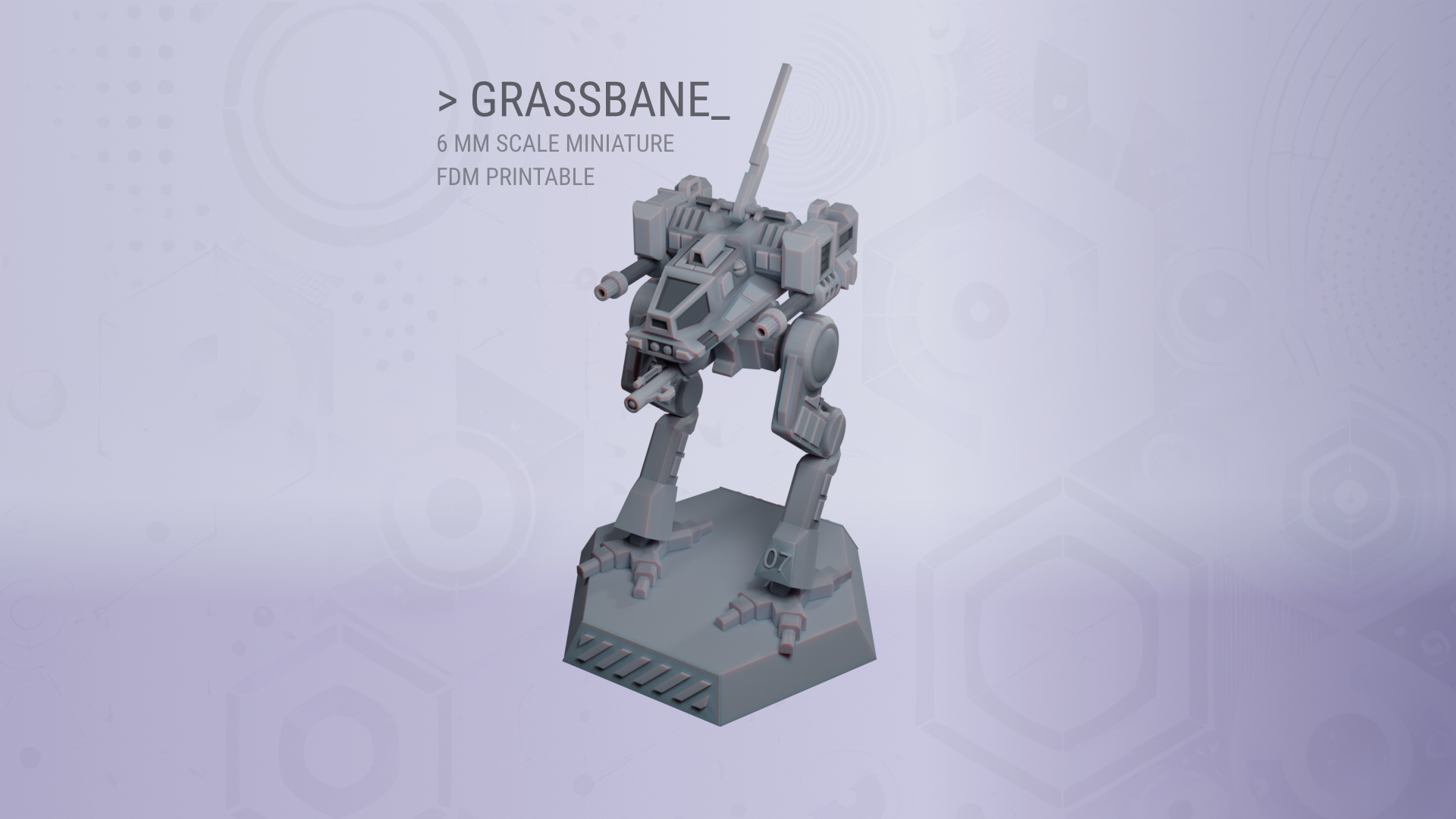 Grassbane for 6 mm Scale Wargames - FDM Printable Without Supports