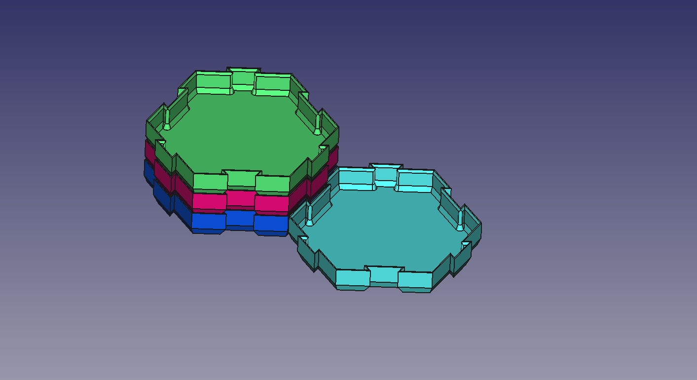 Stackable snack trays / Bandejas de aperitivos apilables