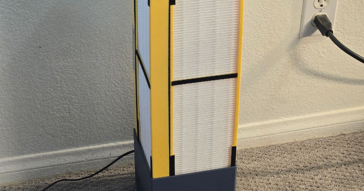 Mini Tower HEPA air purifier by Sly Download free STL model