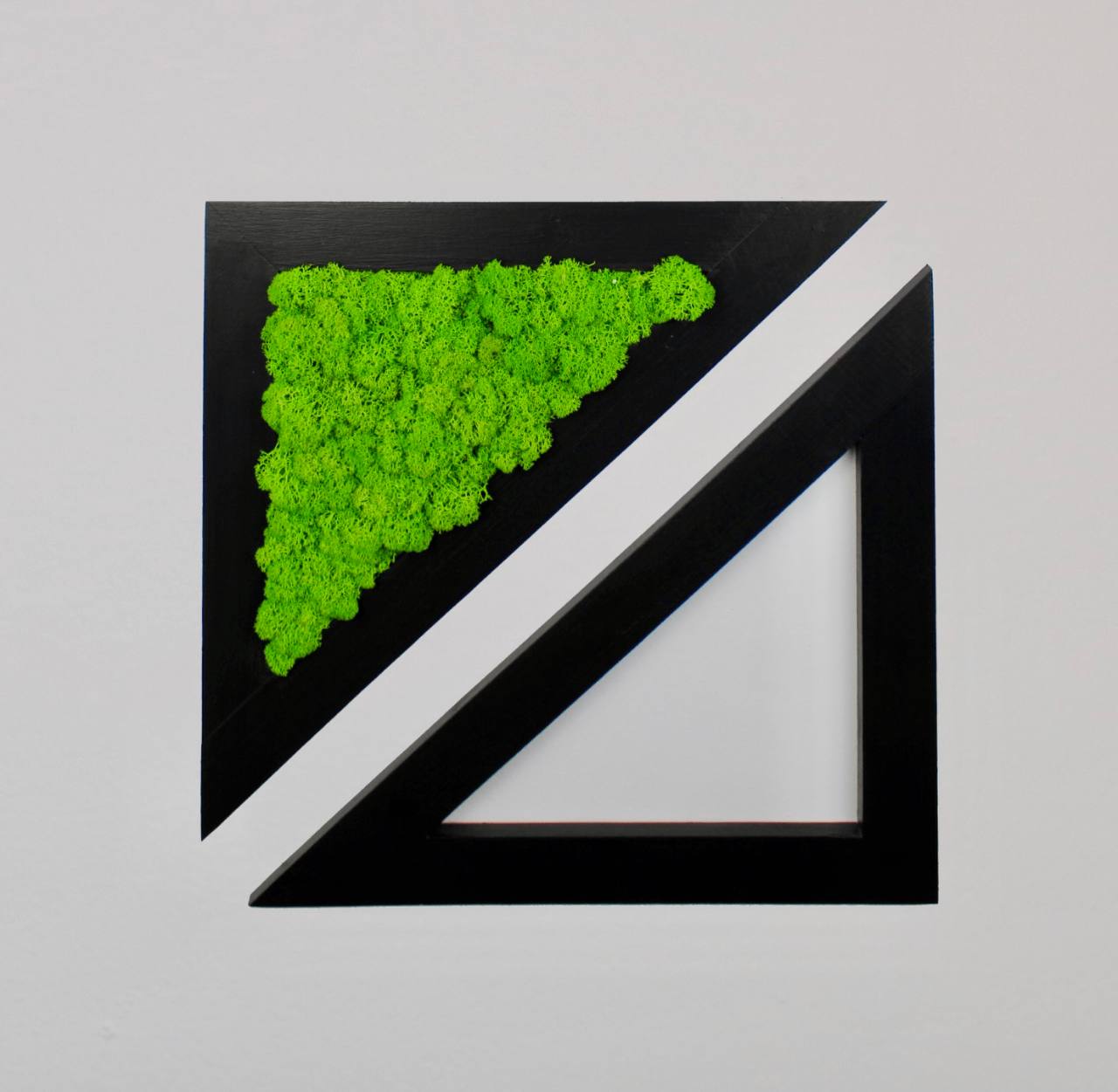 moss triangular decore