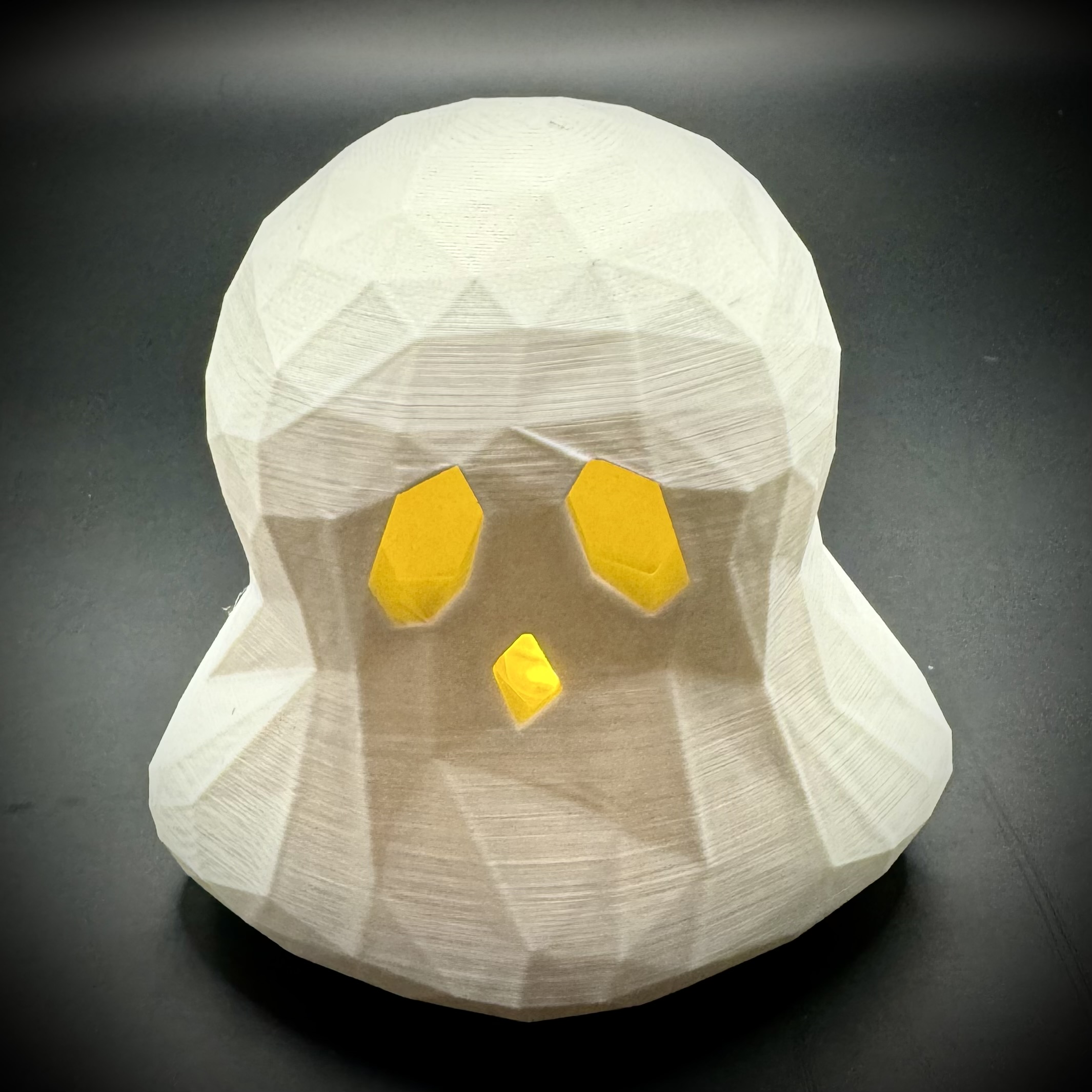 Floating Ghost (low poly) Tealight Candle (electric candle/tealights only)