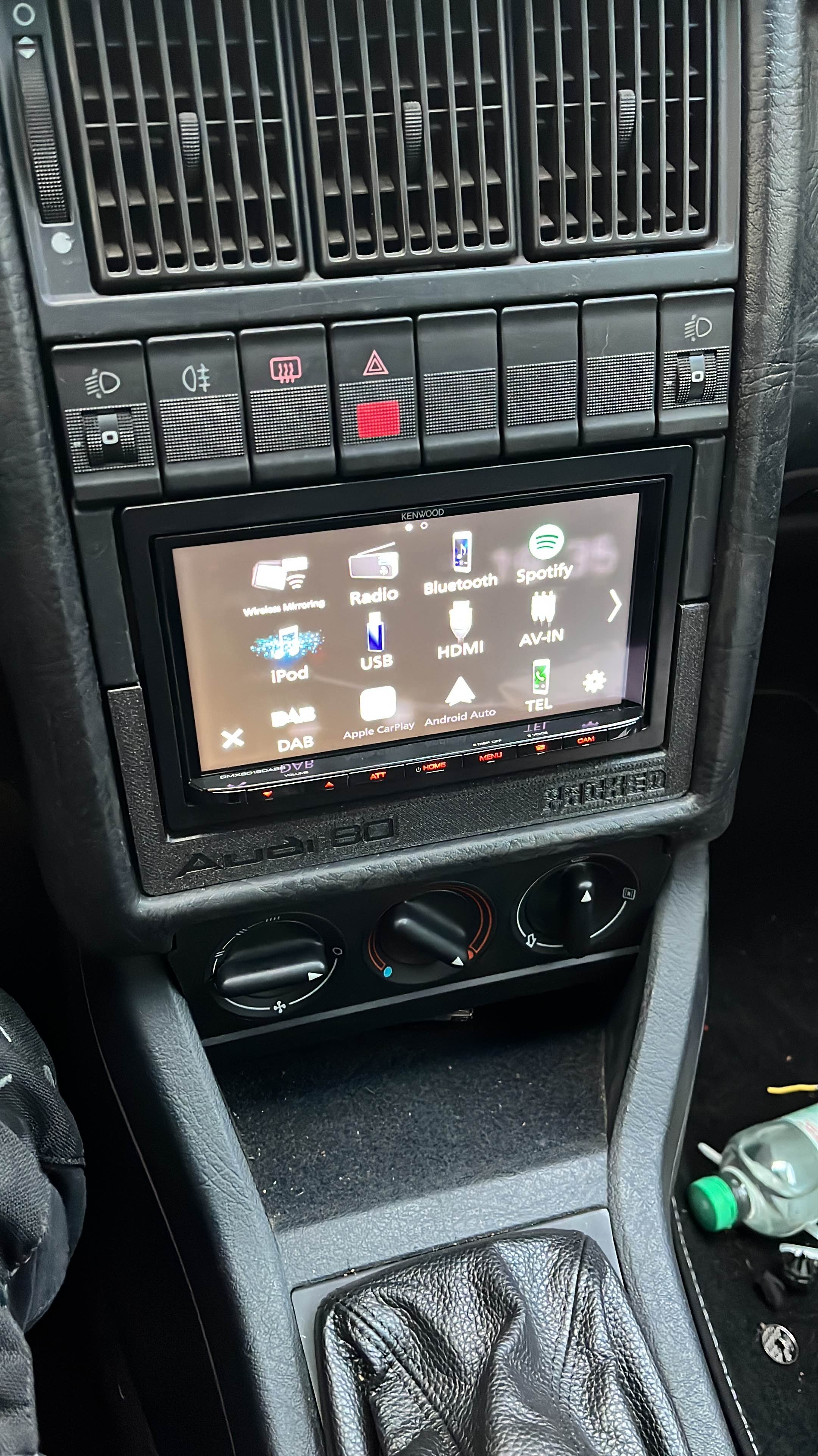 Kenwood Touchscreen Radio Frame for Audi 80 and Audi Cupe