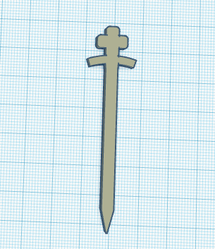 sliced and diced king with pointed sword