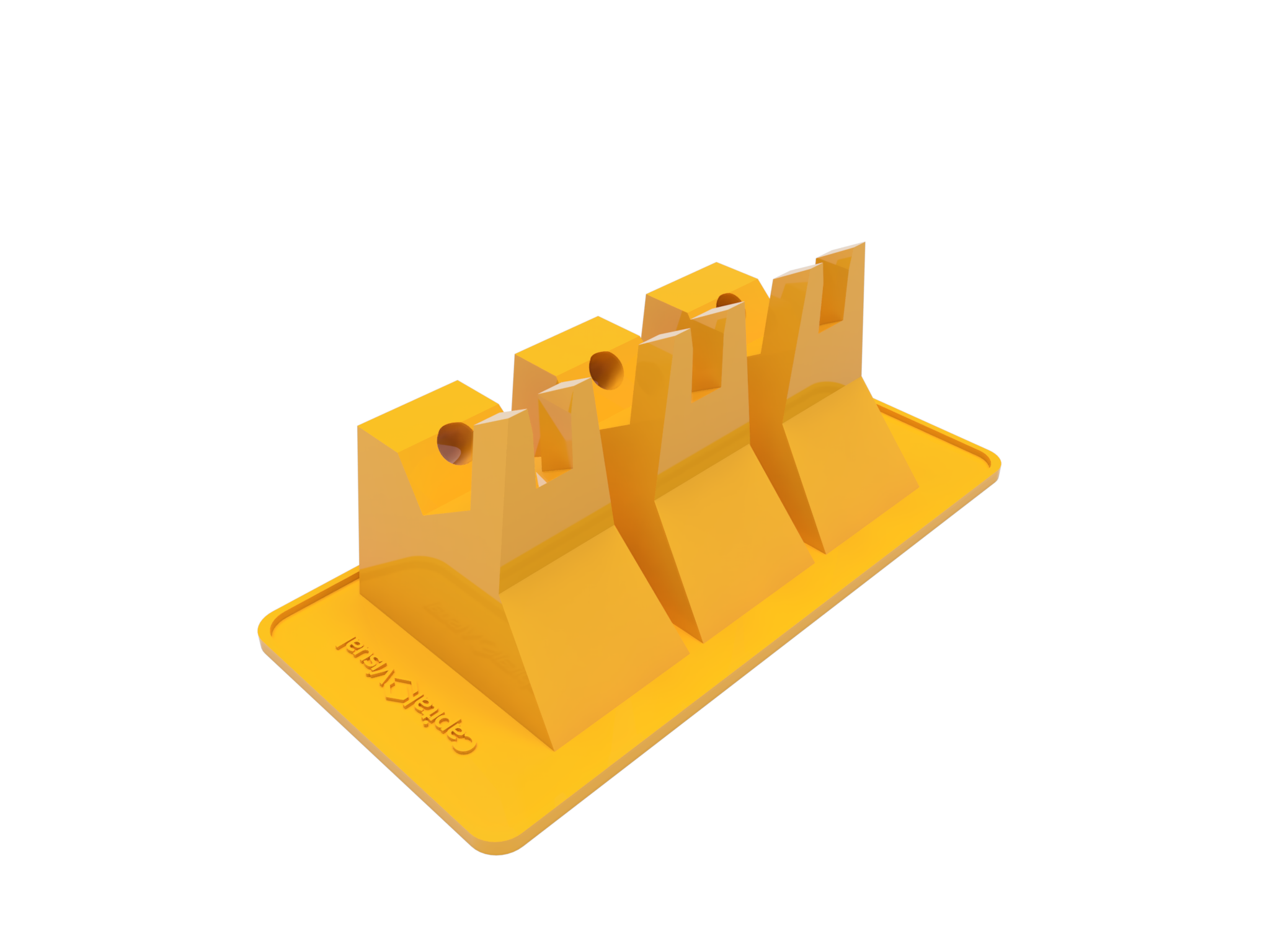 Triple airbrush holder